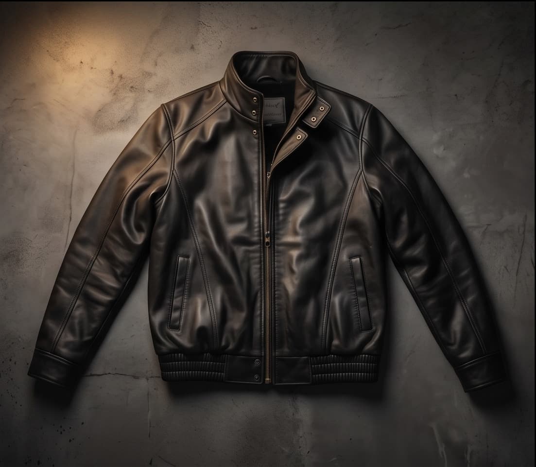 A CODENAME genuine leather flying jacket